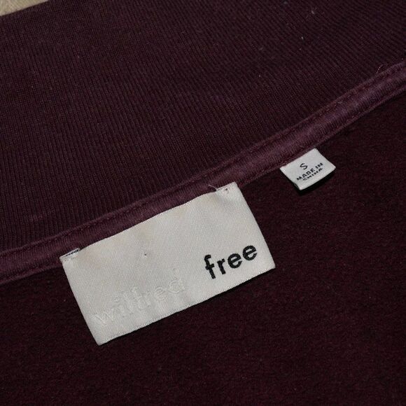 Aritzia Wilfred Free Brina Cardamom Zip Sweater Sz S - Picture 4 of 9